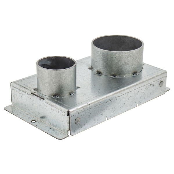 Recessed 8" Series, Replacement Fitting Box, (1) 1- 1/4" EMT and (1) 2" EMT